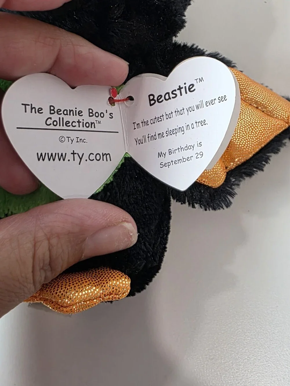 🎃 Ty Beanie Boos - BEASTIE the Halloween Bat